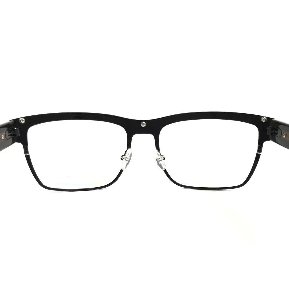 Tom Davies Eyeglasses Frames TD754 Col. 2266 Matte Black Blue Horn 57-18-145